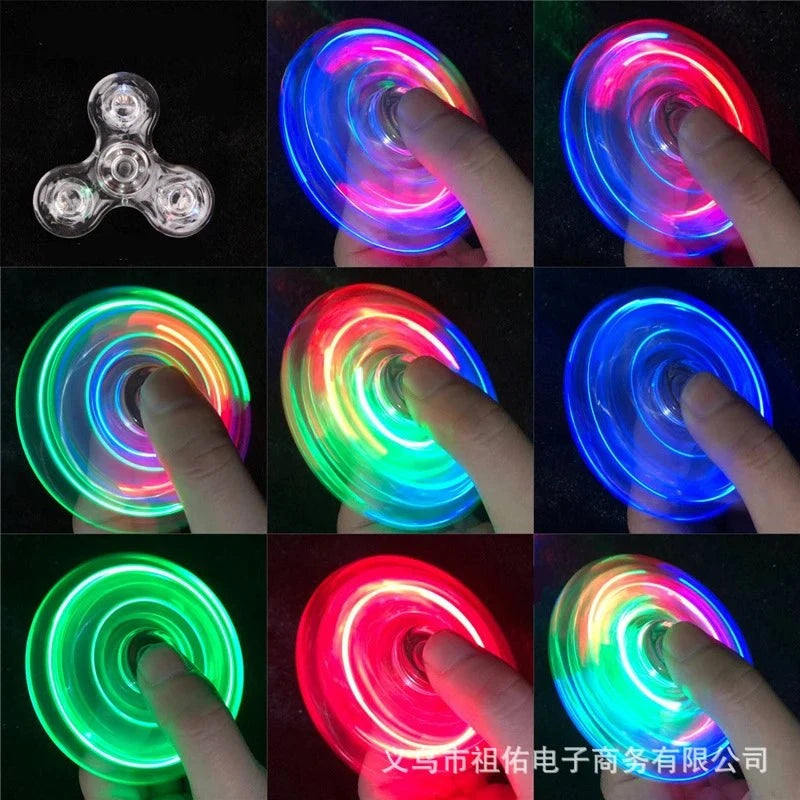 Shop All I Want white SHOP ALL I WANT LED Fidget Spinner: Glow in the Dark Fun! 🌌🌀 #StressRelief #KineticToys