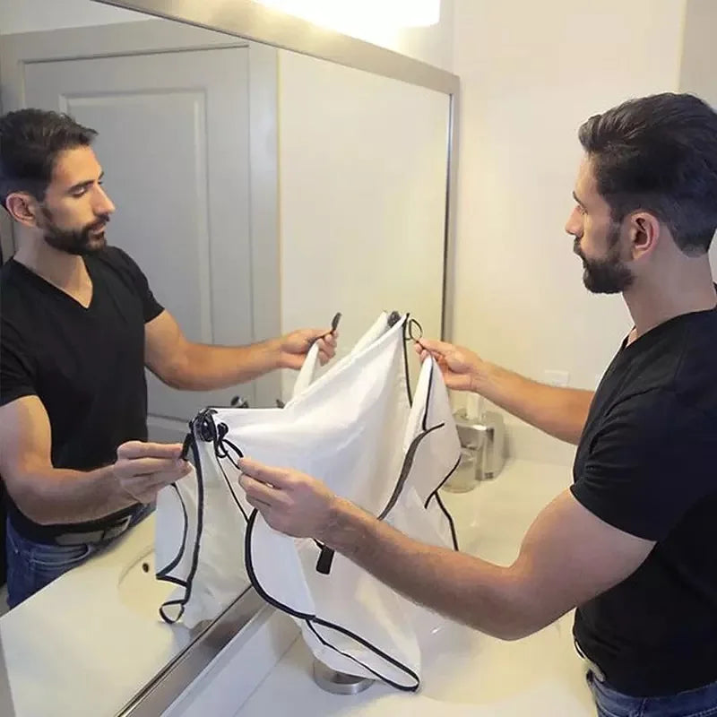 Male Shaving Apron – Beard Catcher Cape for Easy Clean-Up, Perfect Grooming Gift for Men 🧔✂️