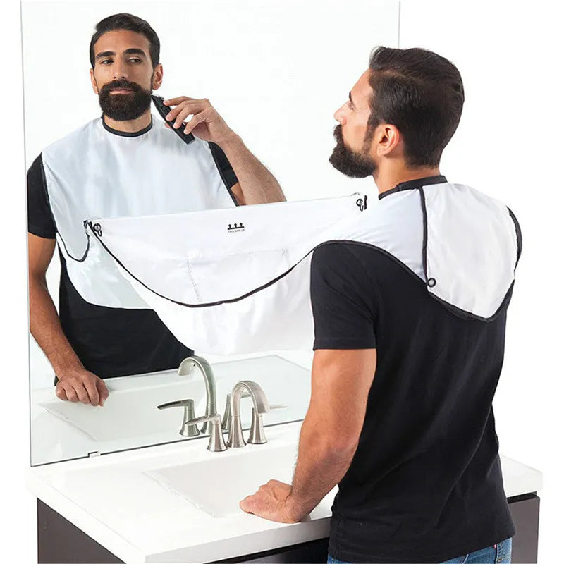 Shop All I Want SHOP ALL I WANT Beard Apron with Razor Holder for Men 🪒🧔