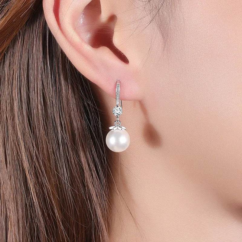 Shop All I Want SHOP ALL I WANT Elegant Dazzling Pearl Earrings