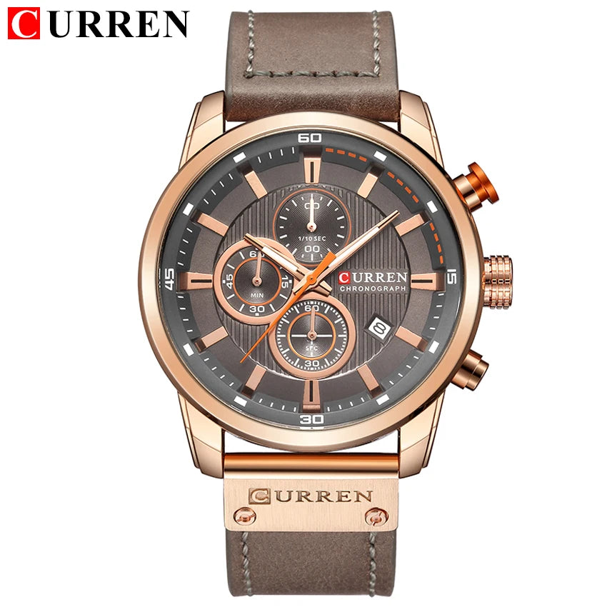 Fashion Date Quartz Watch | Luxury Chronograph for Men ⌚