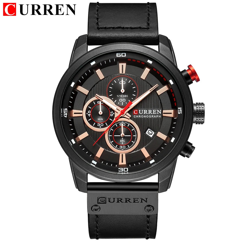 Fashion Date Quartz Watch | Luxury Chronograph for Men ⌚