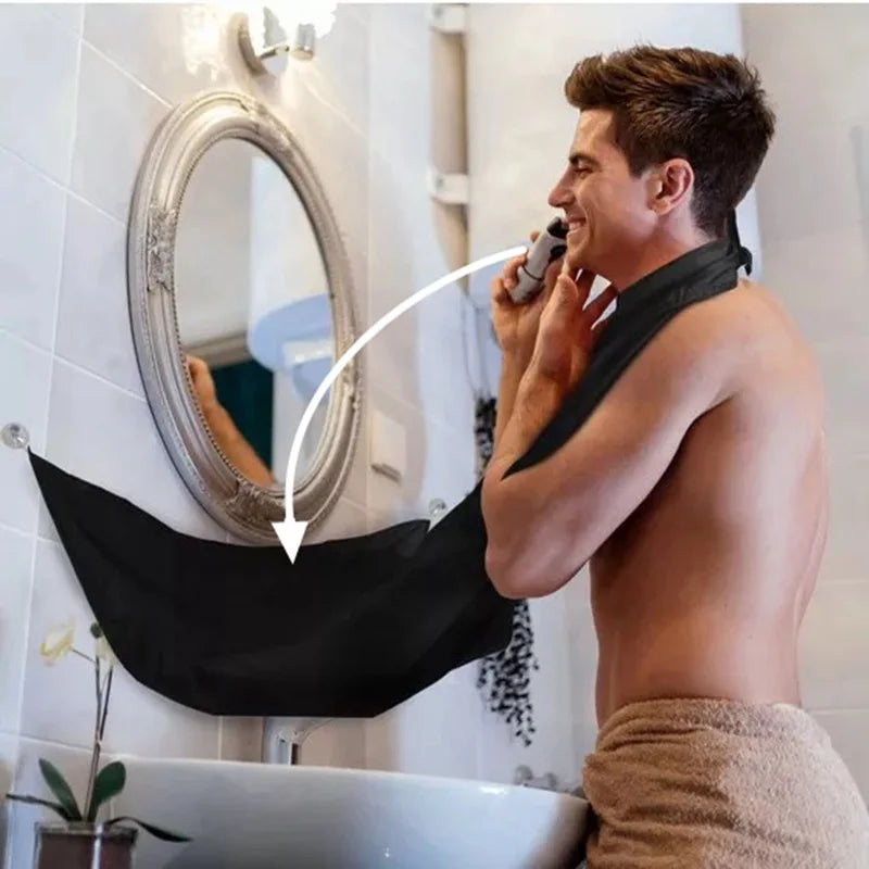 Male Shaving Apron – Beard Catcher Cape for Easy Clean-Up, Perfect Grooming Gift for Men 🧔✂️