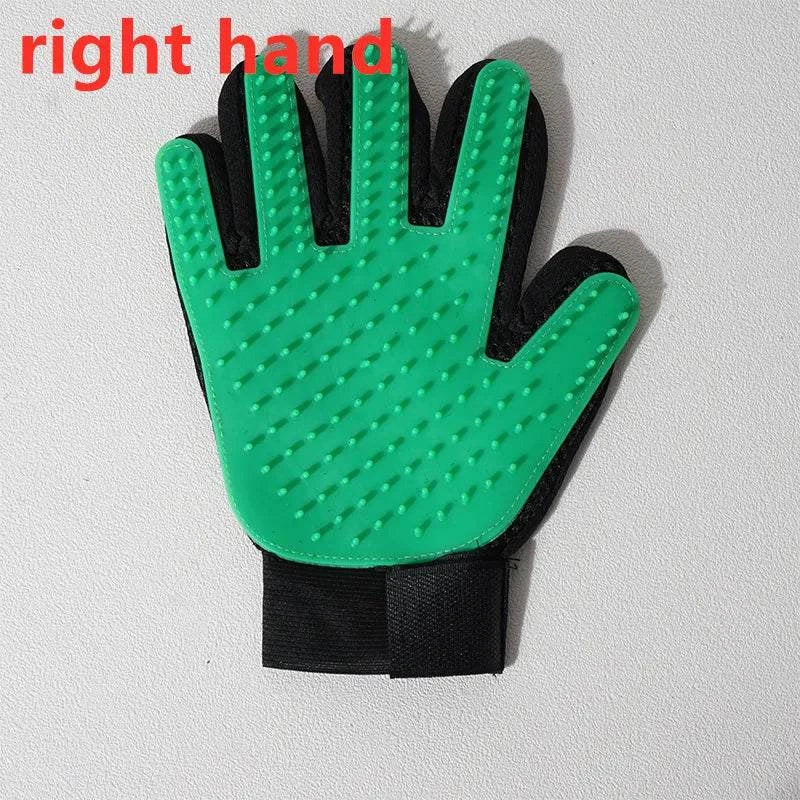 Shop All I Want Right Green SHOP ALL I WANT Pet Hair Deshedding Brush Gloves