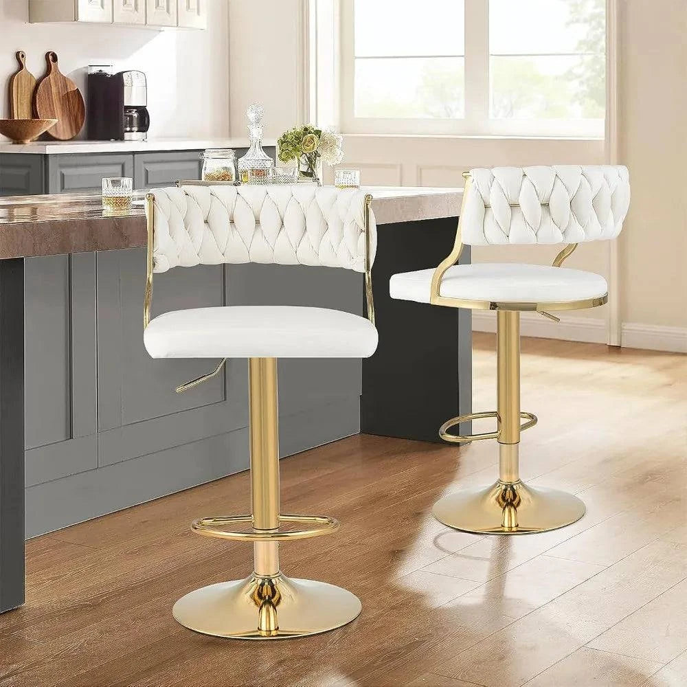 Adjustable Bar Stools Set of 2, Swivel & Upholstered for Comfort 🍸Enhance your kitchen or bar area with this set of 2 adjustable bar stools, designed for both comfort and style. Featuring a swivel function and soft upholstery, thesShop All I WantShop All I WantAdjustable Bar Stools Set