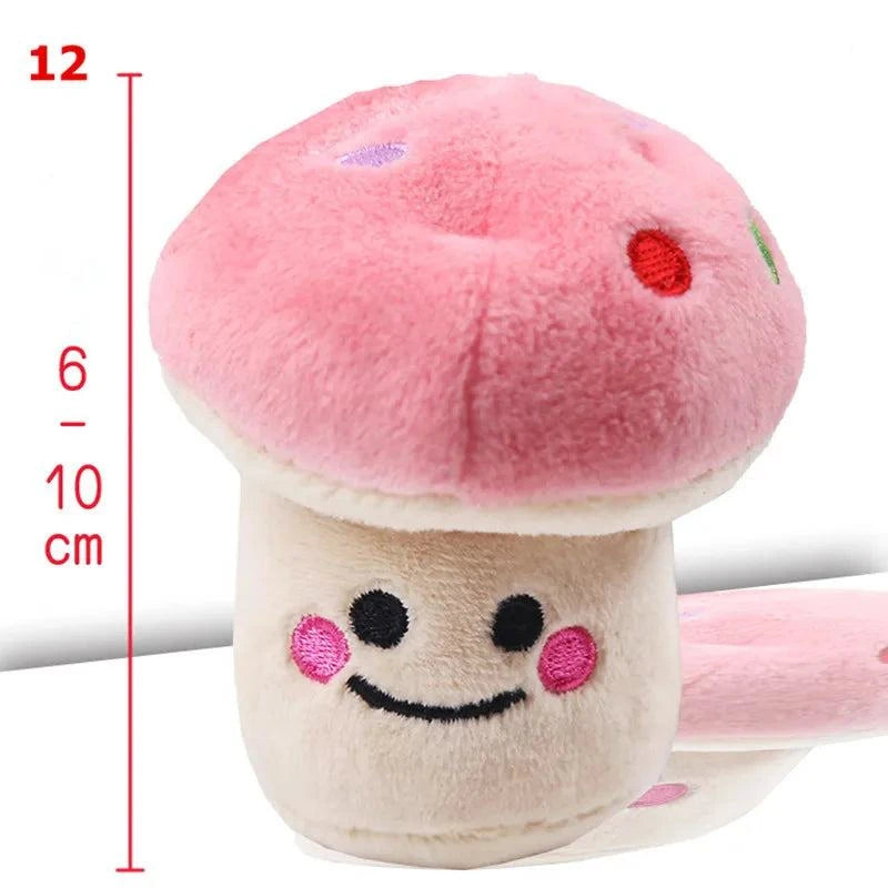 Shop All I Want Pink Mushroom Shop All I Want SqueakJoy Pet Plush Toy 🍎🐾