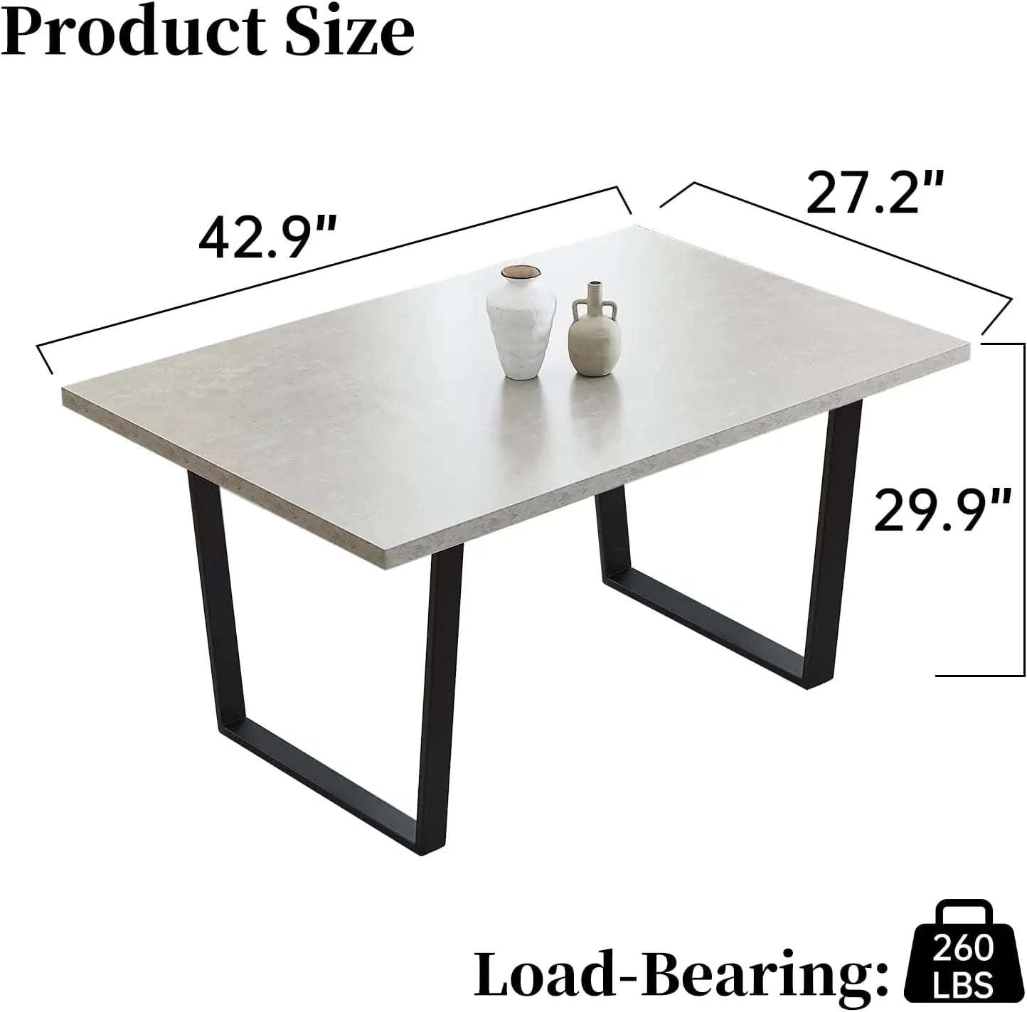 5-Piece Dining Table Set 🍽️ | 42.9” Modern Kitchen Table with LeatherElevate your dining space with the 5-Piece Dining Table Set 🍽️, featuring a sleek 42.9” modern kitchen table paired with comfortable leather chairs. Designed for moShop All I WantShop All I Want42