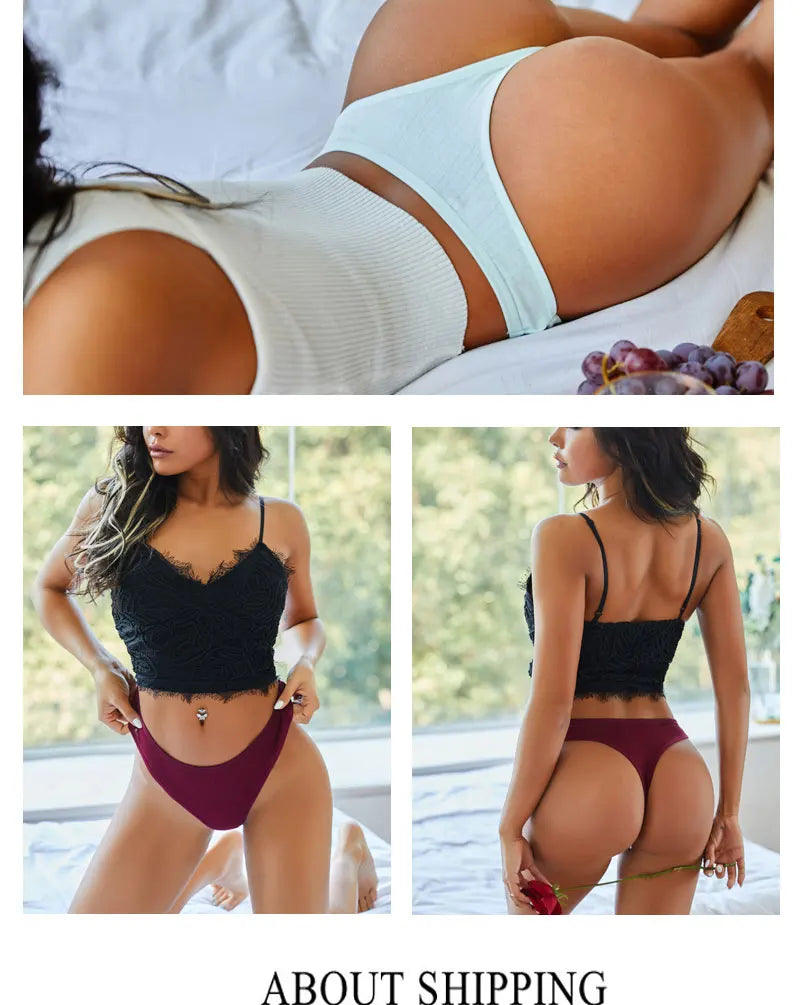 3PCS Cotton Thongs Set | Sexy G-String Panties for Women 🌺