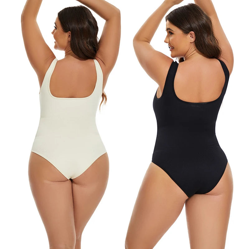 Tummy Control Jumpsuit – Light Control Open Crotch Shapewear Bodysuit 🌟✨