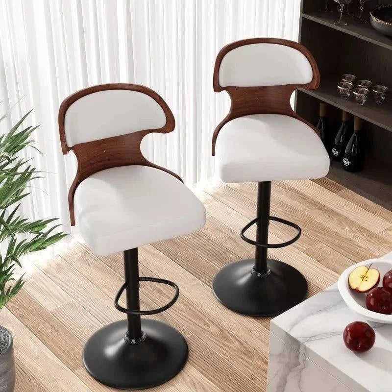 Bar Stools Set of 2, Adjustable Height 24.5-33.5IN, Bentwood Swivel wiAdd a touch of elegance and comfort to your home bar or kitchen with this stylish set of adjustable bar stools. Featuring a sleek bentwood design, each stool swivelsShop All I WantShop All I Want2, Adjustable Height 24