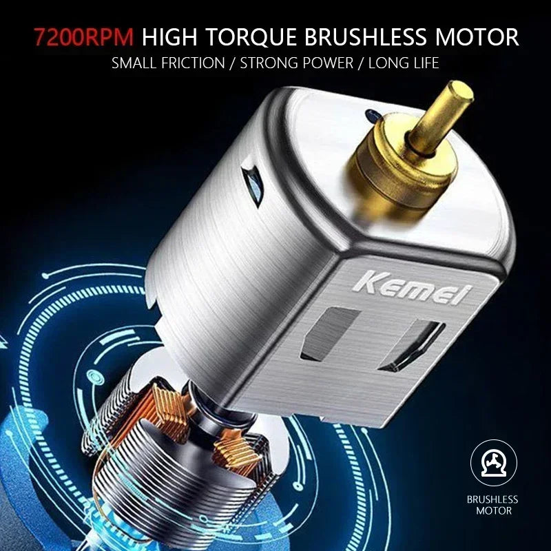 Kemei KM-2299 Hair Trimmer – Professional Hair Clipper for Men’s Haircut, Precision Cutting Machine ✂️💈