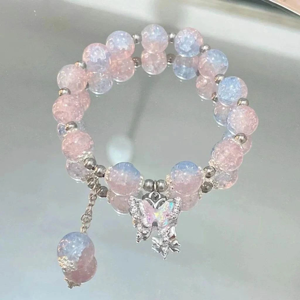 Shop All I Want AYA6023601 Shop All I Want 🌸 New Beads & Crystal Bracelet – Perfect Best Friend Jewelry Gift 2024 🎁