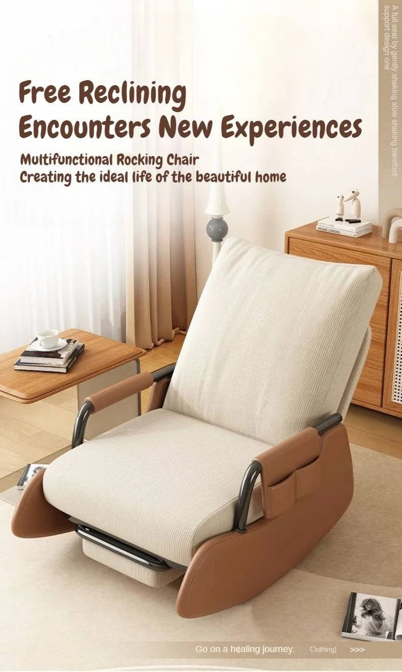 Comfy Folding Rocking Chair with Footrest - Adjustable Lounge ReclinerRelax in style with this Comfy Folding Rocking Chair with Footrest, perfect for your balcony or any outdoor space. This adjustable lounge recliner offers the perfectShop All I WantShop All I WantComfy Folding Rocking Chair