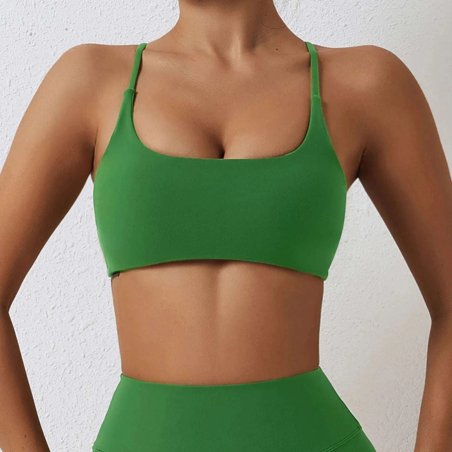 Shop All I Want Green / S SHOP ALL I WANT Comfortable & Sexy Yoga Bra 🧘‍♀️💪 #FitnessStyle