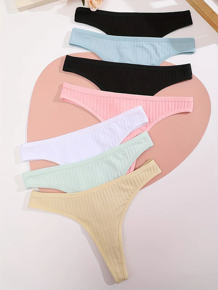 Shop All I Want SHOP ALL I WANT G-String Cotton Panties Set