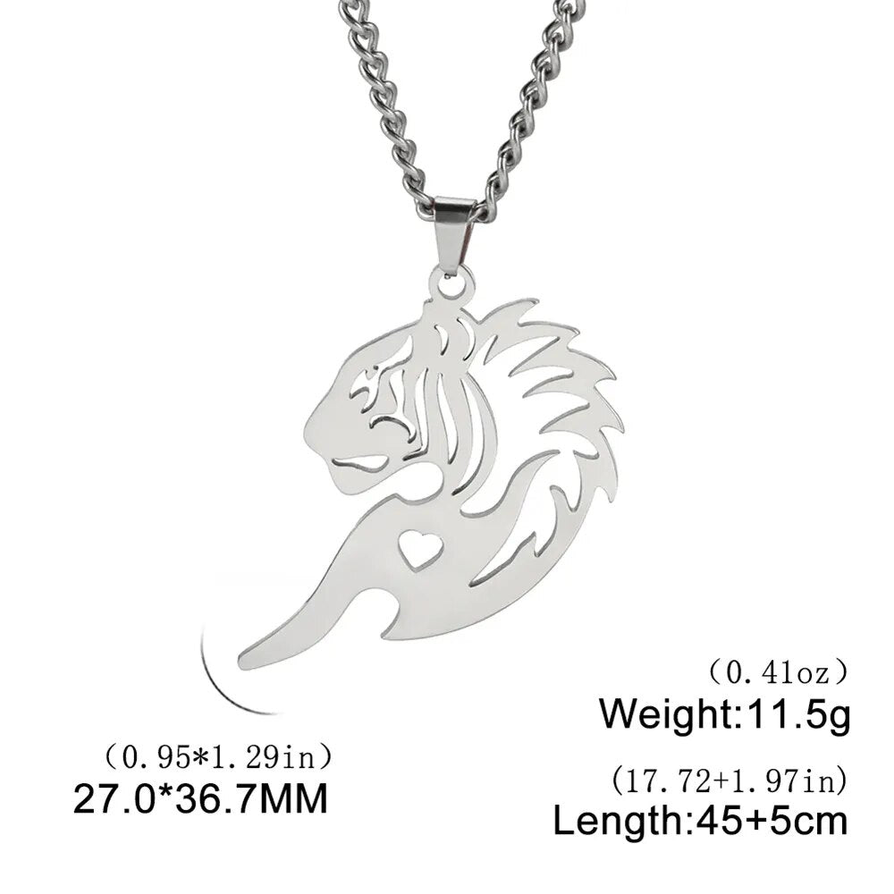 Shop All I Want Steel Lion D SHOP ALL I WANT Inner Strength Steel Lion Necklace 🦁🌟