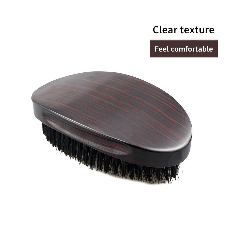 New MAN Hair Brush – Boar Bristle Beard & Shaving Comb for Face Massage and Hair Cleaning 🧔✨