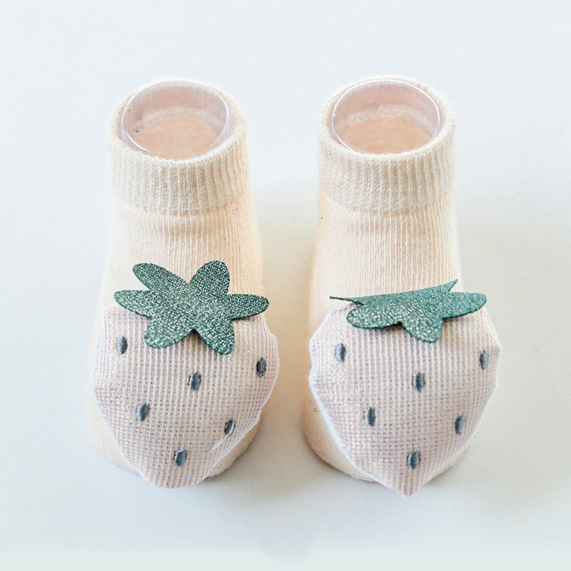 Shop All I Want Strawberry / XS(0-6M) SHOP ALL I WANT Baby Dino Socks 🦖