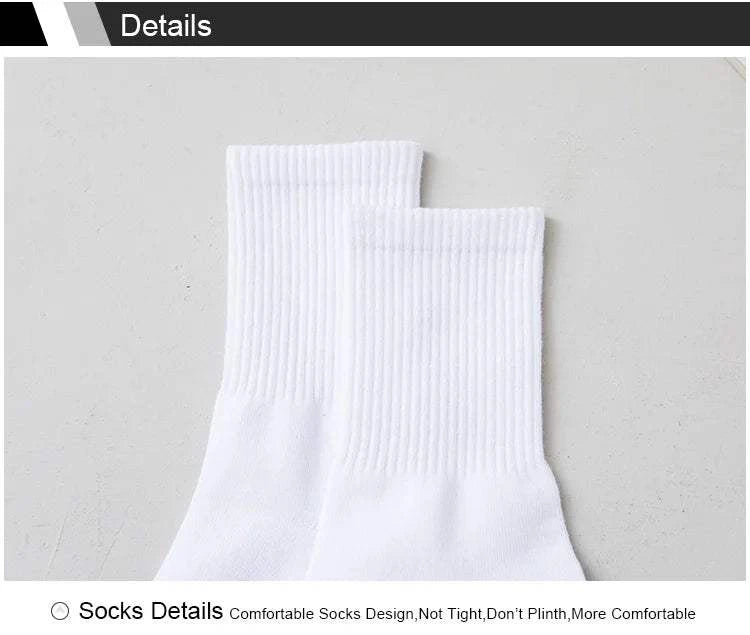 Shop All I Want SHOP ALL I WANT 🧦 5 Pairs Men’s Cotton Socks – Soft, Breathable, New Style for All Seasons, Plus Size 🌞❄️