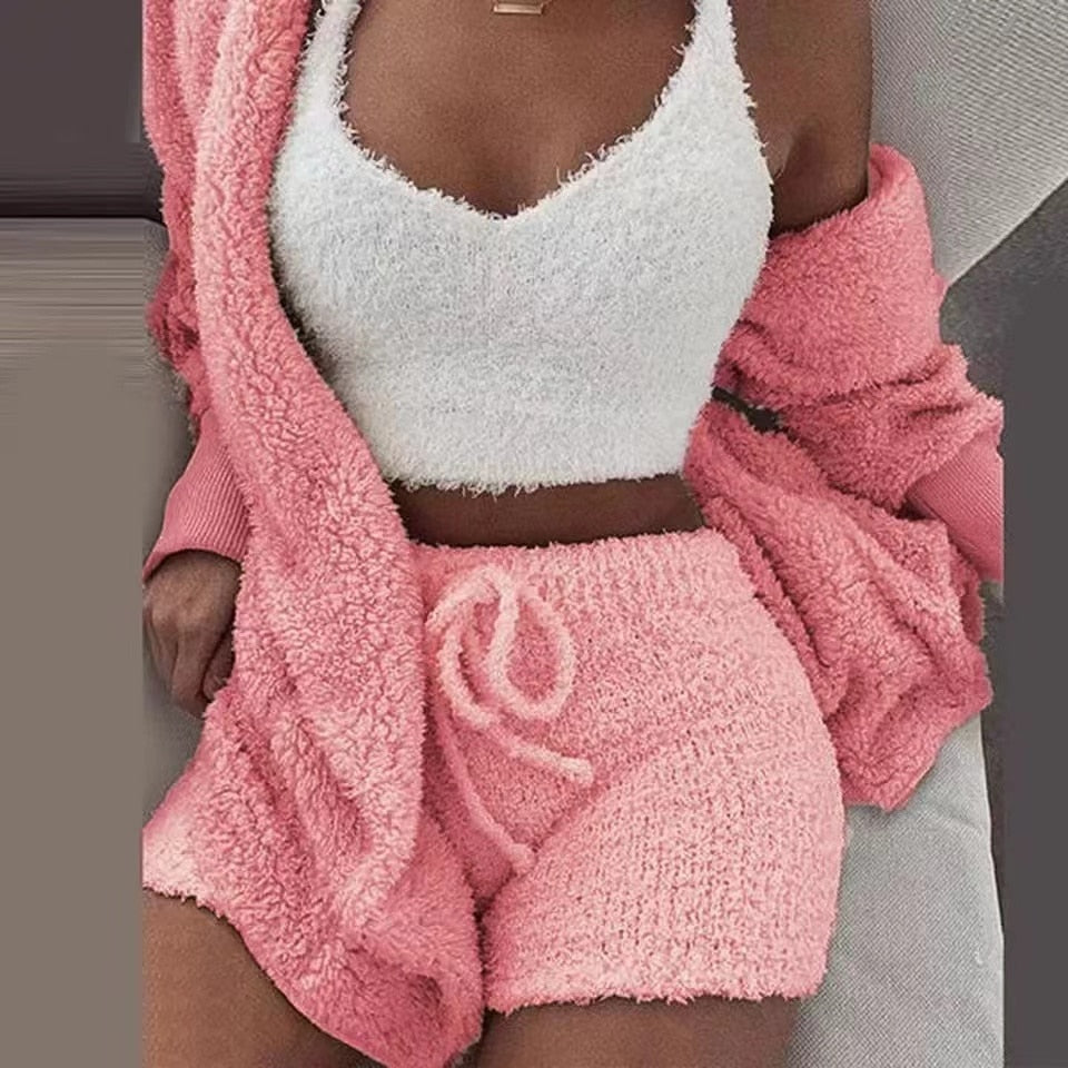 Shop All I Want pink / S SHOP ALL I WANT Super Soft Flush Classy Launch Set