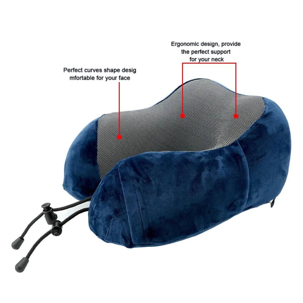 Soft Memory Foam U-Shaped Travel Neck Pillow. - Shop All I Want