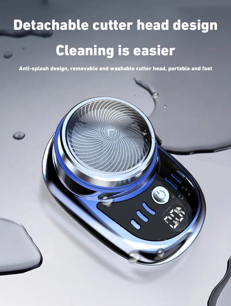 Portable Electric Shaver: Travel-Friendly Wet & Dry Razor! ✈️💧