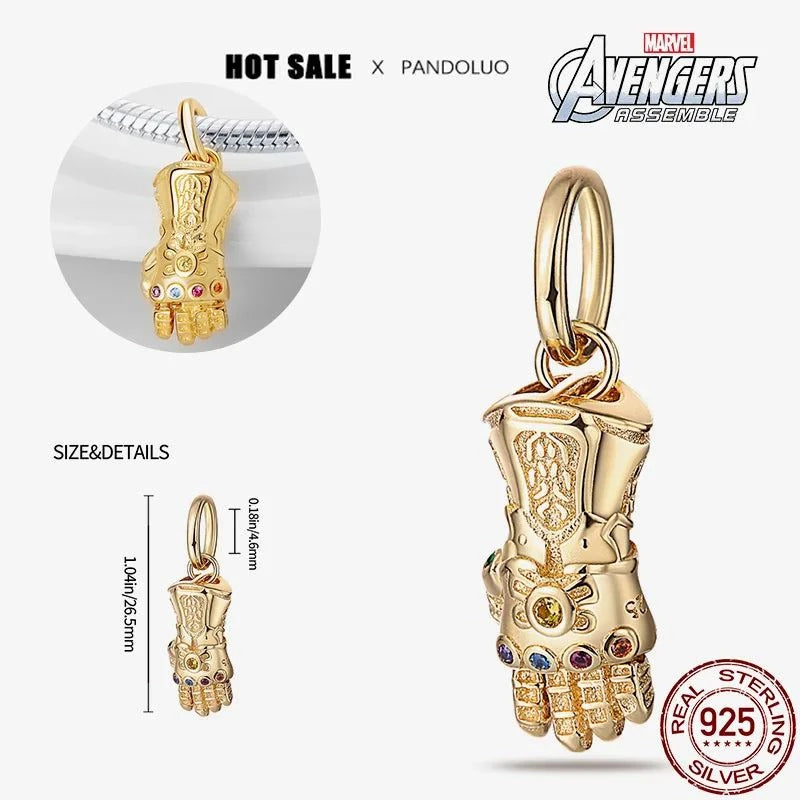 Shop All I Want M5 Shop All I Want 🦸‍♀️ 925 Silver Bead for Pandora, Marvel Jewelry Gift 🎁