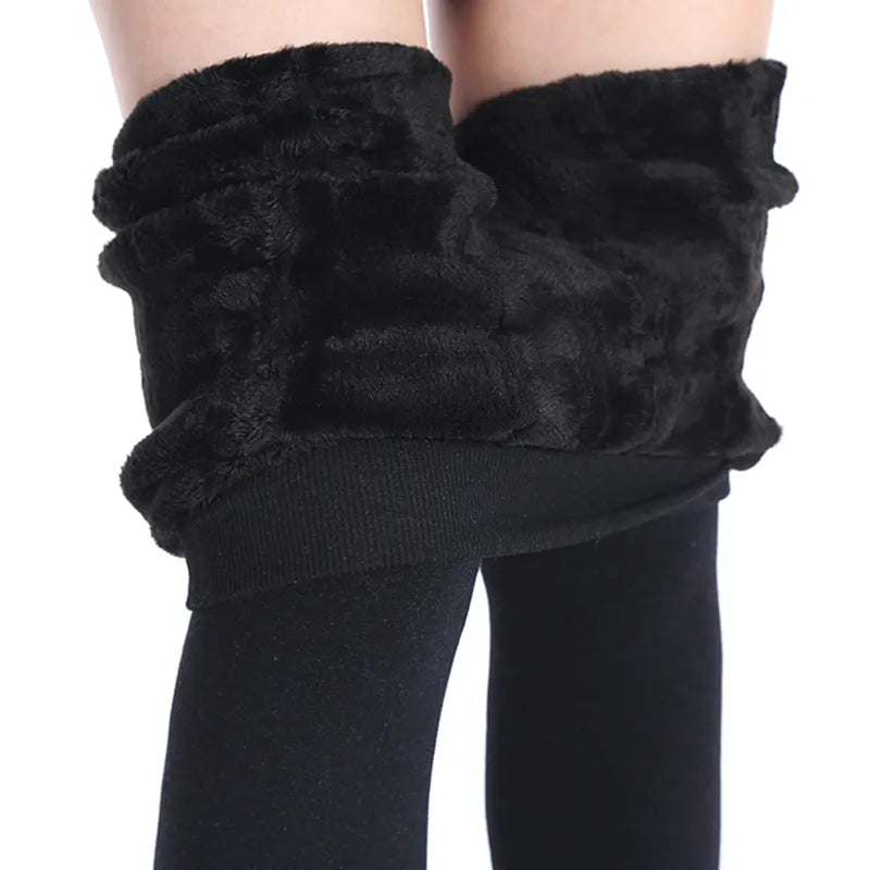 Warm High Waist Leggings Stretchy Black Leggings - Shop All I Want