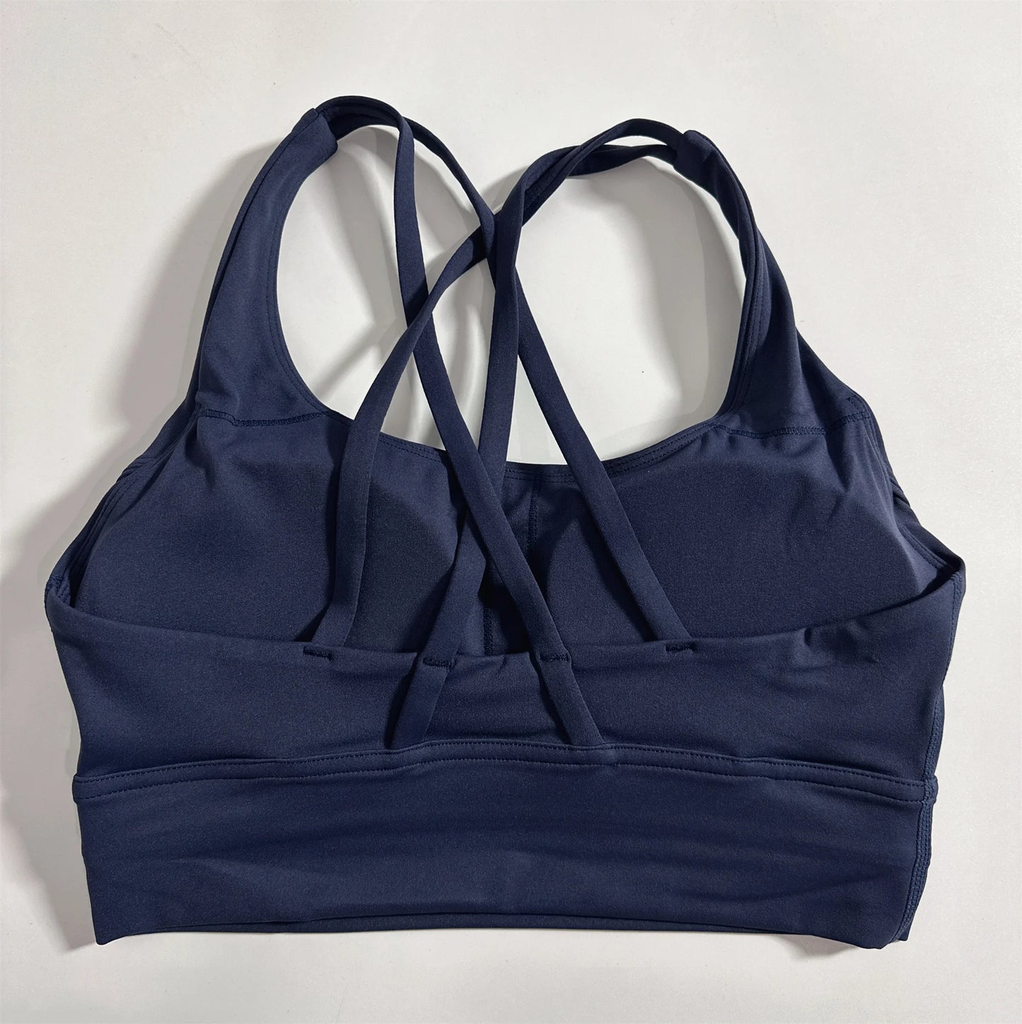 Solid Color Soft Cross Back Women’s Fitness Bra  🏋️‍♀️✨