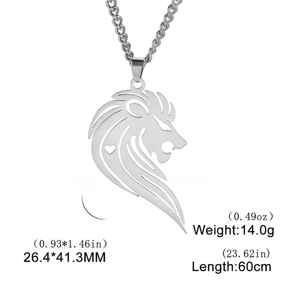 Shop All I Want Steel Lion G SHOP ALL I WANT Inner Strength Steel Lion Necklace 🦁🌟