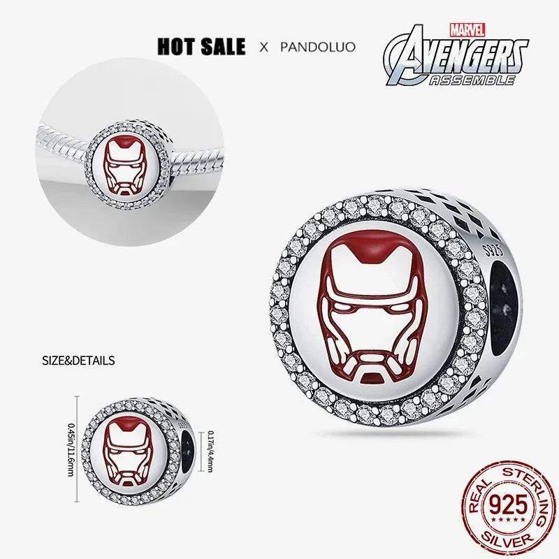 Shop All I Want M11 Shop All I Want 🦸‍♀️ 925 Silver Bead for Pandora, Marvel Jewelry Gift 🎁