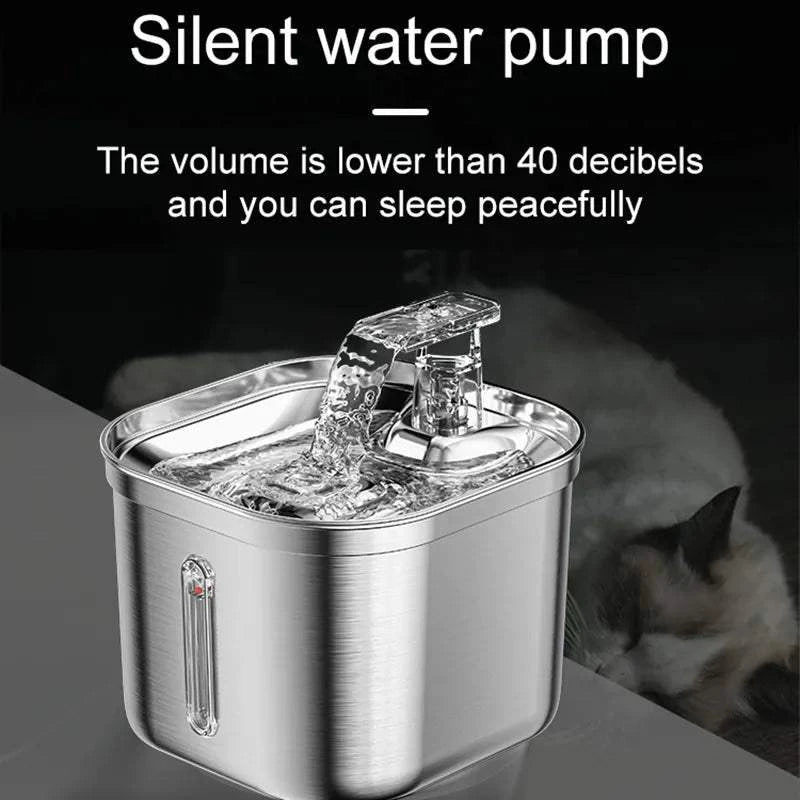 Shop All I Want SHOP ALL I WANT Stainless Steel Cat Fountain: Automatic, Ultra Quiet, Water Dispenser! 🐾💧