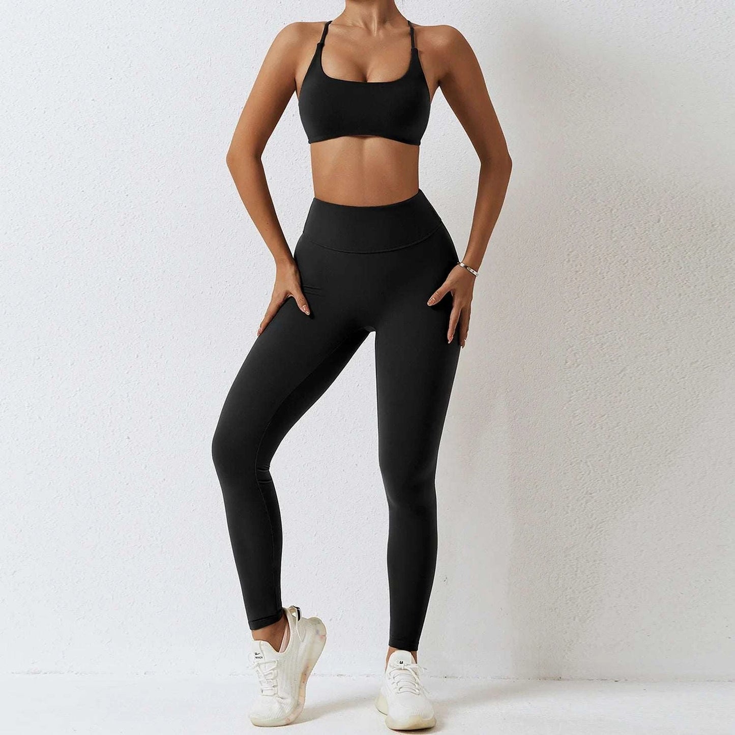 Shop All I Want Advanced Black 2 / S Shop All I Want Women's Yoga Set 🏋️‍♀️💕 #ActiveWear