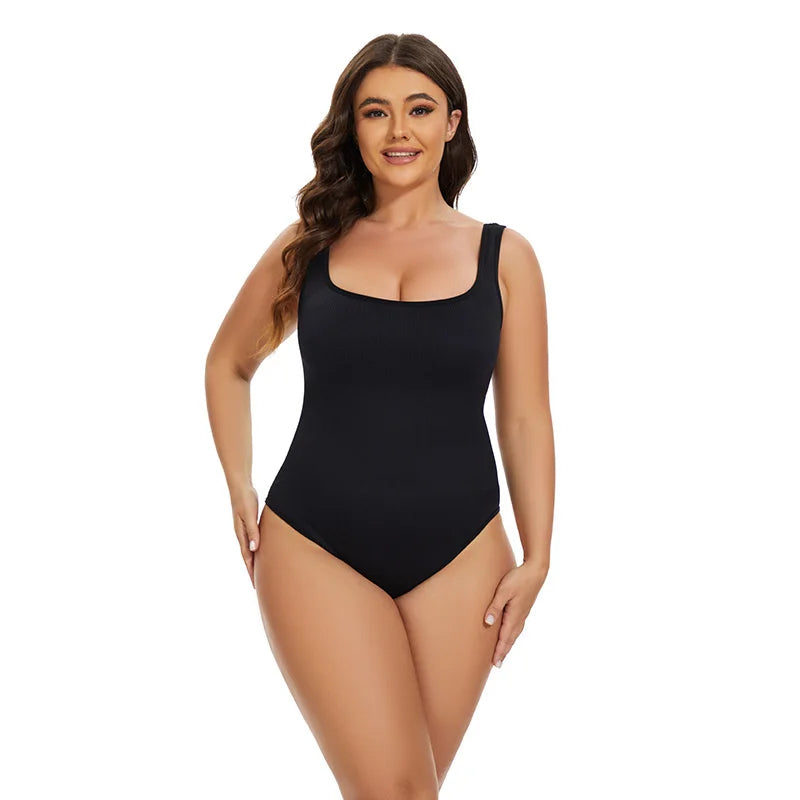 Tummy Control Jumpsuit – Light Control Open Crotch Shapewear Bodysuit 🌟✨