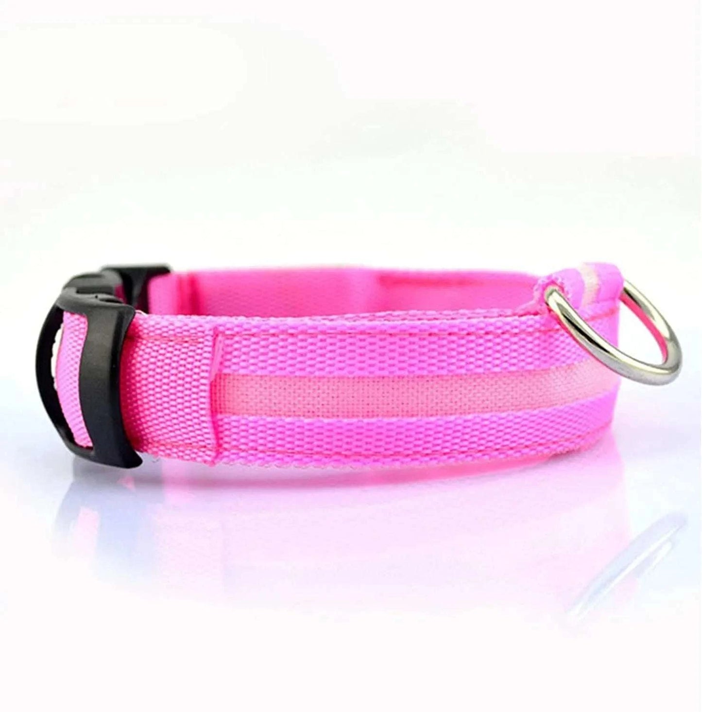 Shop All I Want Pink battery / S neck 35-43cm SHOP ALL I WANT Rechargeable, Waterproof Glow in the Dark Collar ! 🐾💡