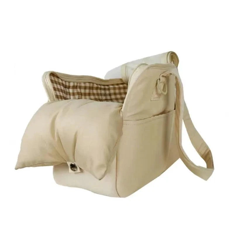 Shop All I Want beige bag pillow / S / China SHOP ALL I WANT Puppy Portable Shoulder Handbag Dog Bag