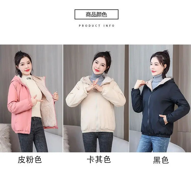 Women’s Fleece Coat: Warm Hooded Windbreaker for Winter! ❄️🧥