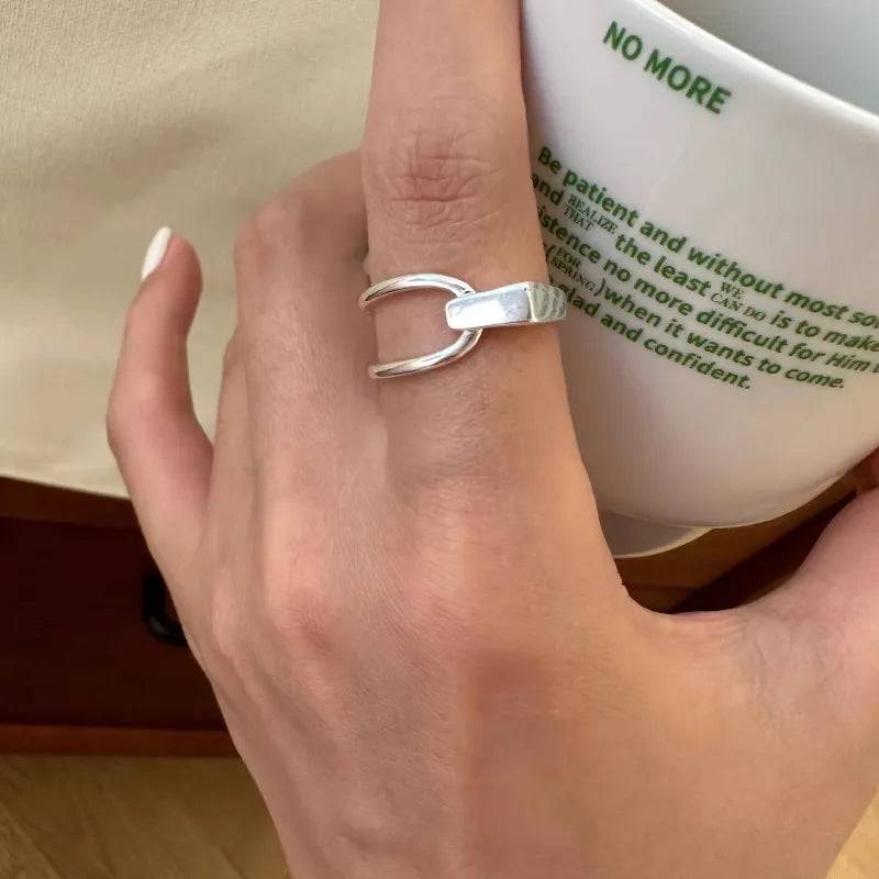 Shop All I Want BTSP1540 / Resizable SHOP ALL I WANT Sterling Silver Ring