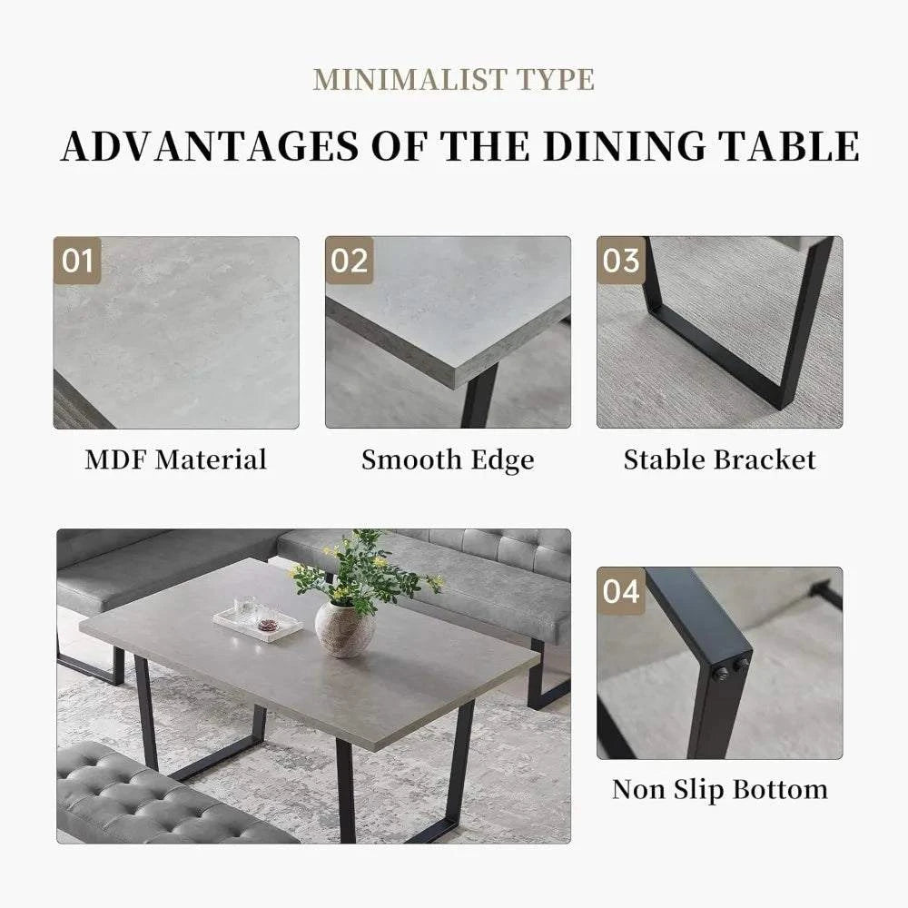 5-Piece Dining Table Set 🍽️ | 42.9” Modern Kitchen Table with LeatherElevate your dining space with the 5-Piece Dining Table Set 🍽️, featuring a sleek 42.9” modern kitchen table paired with comfortable leather chairs. Designed for moShop All I WantShop All I Want42