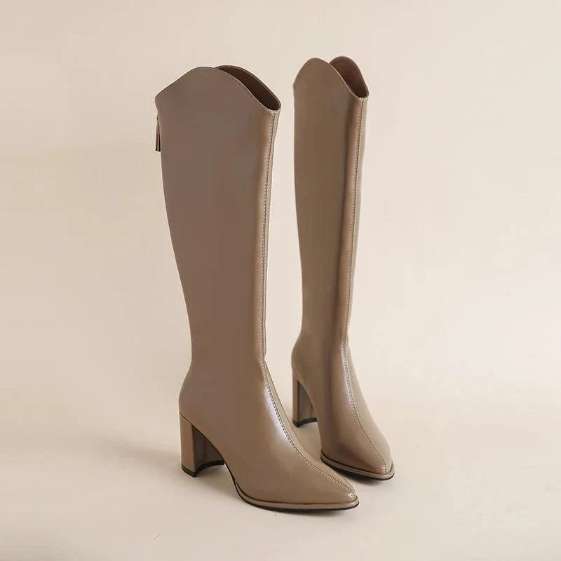 Plus Size High Heel Boots – Stylish, Comfortable, Wide-Calf Knee-High Boots for Women 👢✨