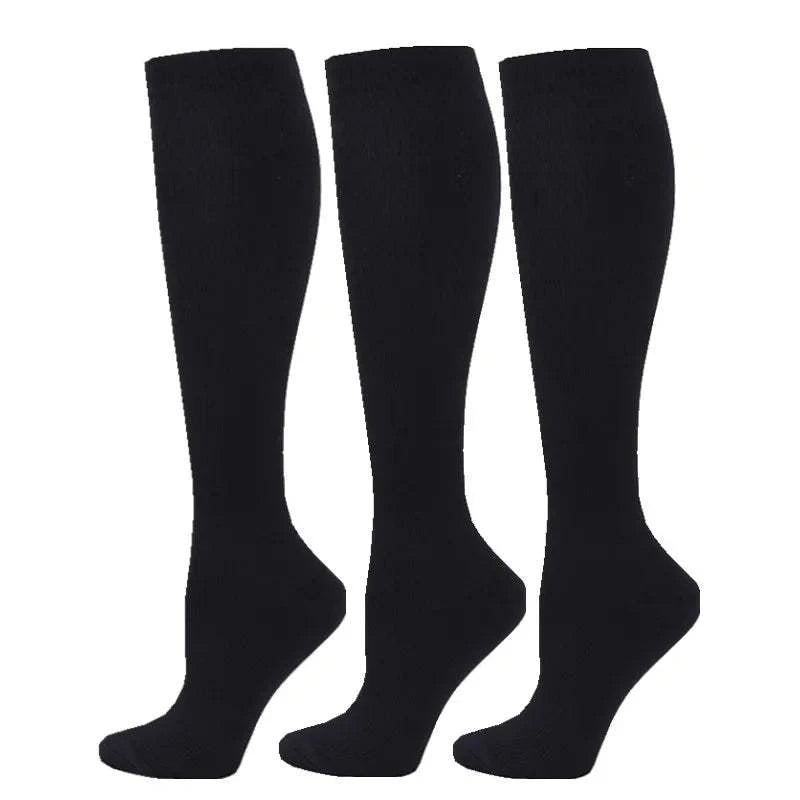 Shop All I Want 3 Pairs Black / S-M SHOP ALL I WANT Knee High Compression Socks -Brooklyn active wear 🖤