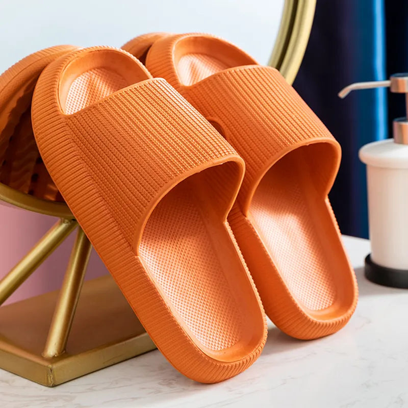 Shop All I Want Orange / 34-35 SHOP ALL I WANT Summer Beach Slides