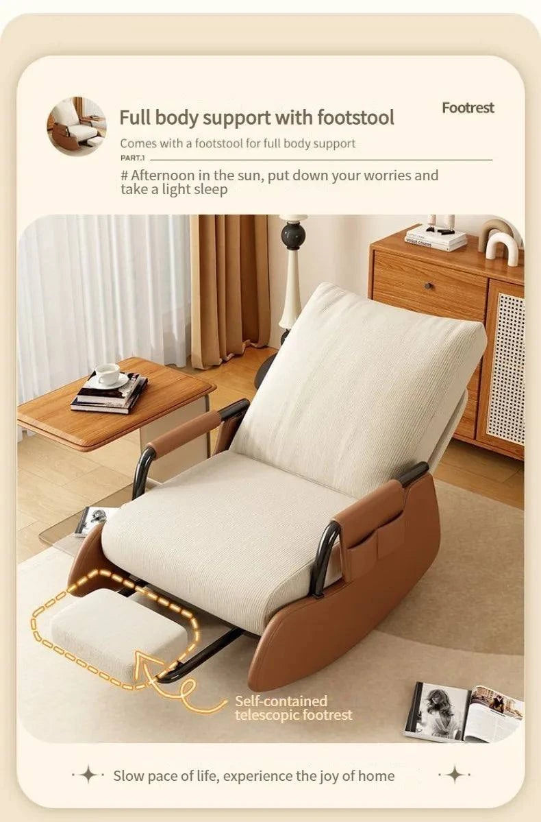 Comfy Folding Rocking Chair with Footrest - Adjustable Lounge ReclinerRelax in style with this Comfy Folding Rocking Chair with Footrest, perfect for your balcony or any outdoor space. This adjustable lounge recliner offers the perfectShop All I WantShop All I WantComfy Folding Rocking Chair