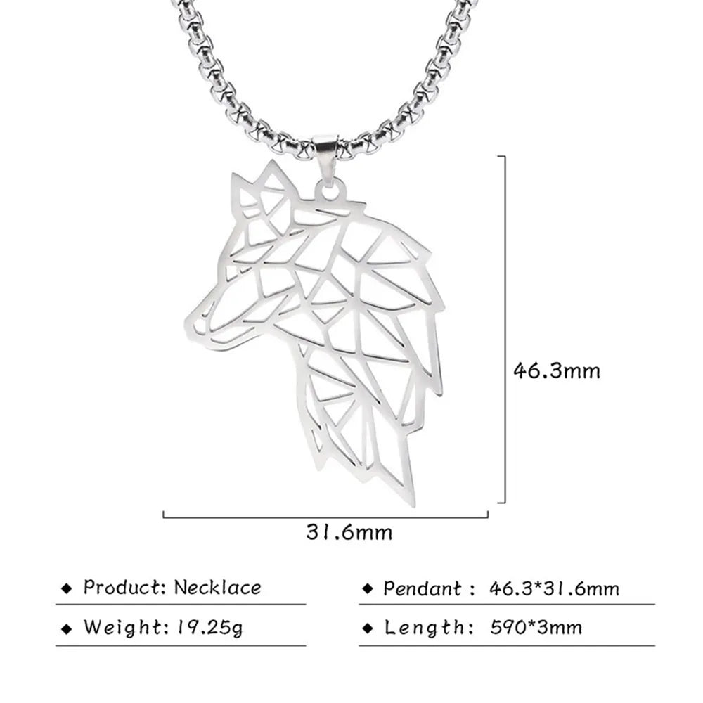 Shop All I Want Steel Wolf B SHOP ALL I WANT Inner Strength Steel Lion Necklace 🦁🌟