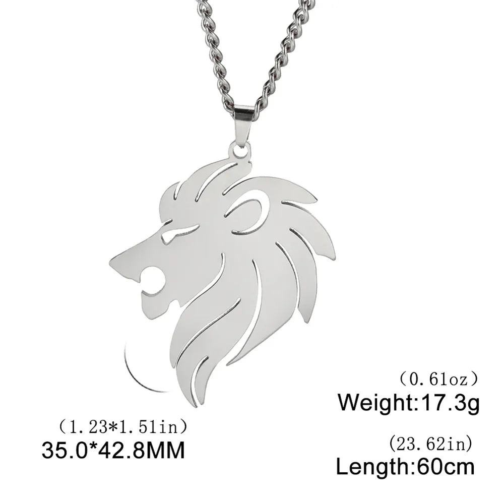 Shop All I Want Steel Lion E SHOP ALL I WANT Inner Strength Steel Lion Necklace 🦁🌟