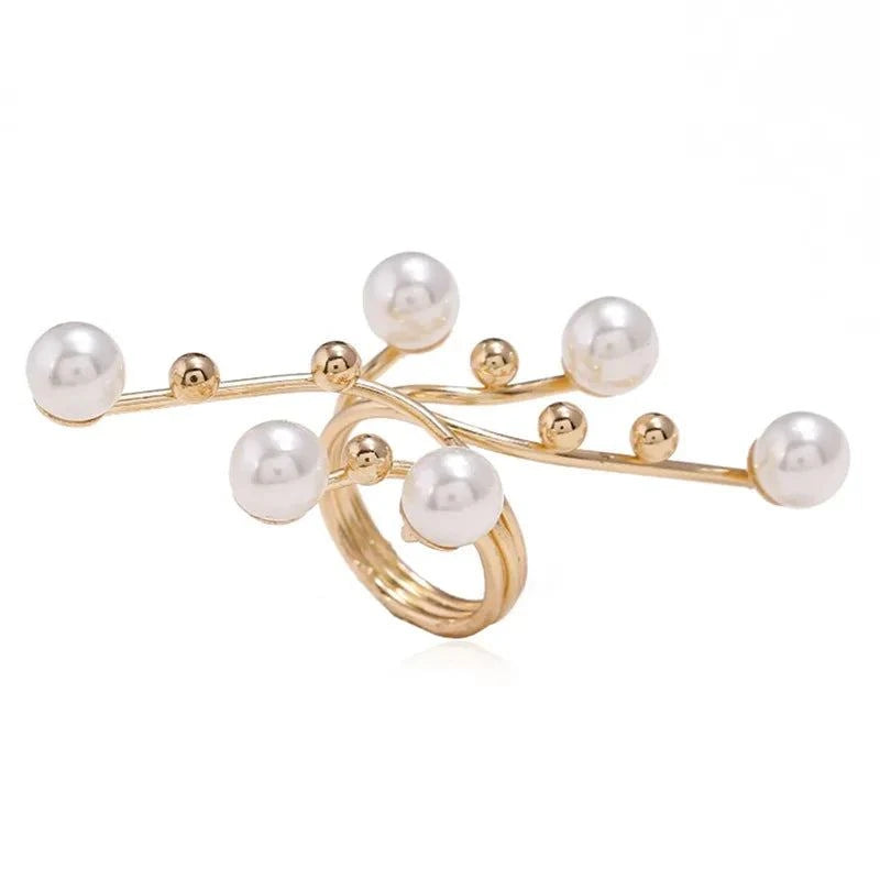 Shop All I Want GD SHOP ALL I WANT Elegant Double Layer Pearl Ring 💍