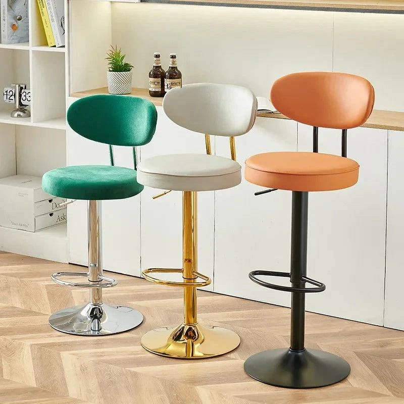 Bar Supplies Rattan Stool, Orange Adjustable Chair with Backrest, BambThis modern minimalist bar stool combines style and functionality. The rattan design paired with a bold orange seat adds a pop of color to your home bar or dining spShop All I WantShop All I WantBar Supplies Rattan Stool, Orange Adjustable Chair