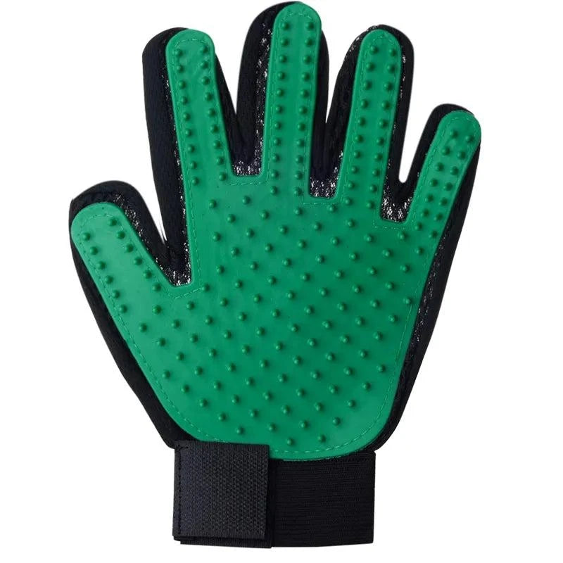 Shop All I Want Left Green SHOP ALL I WANT Pet Hair Deshedding Brush Gloves