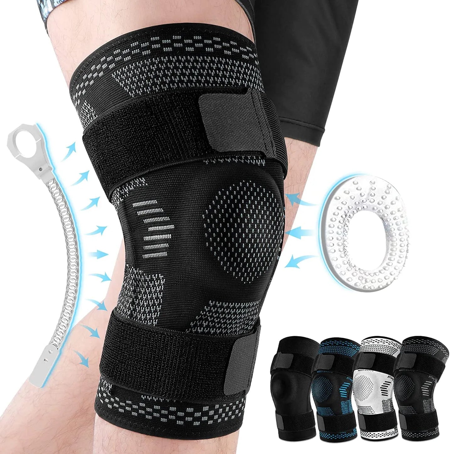 Shop All I Want Dark Grey / S SHOP ALL I WANT Knee Support Pads for Injury Recovery🦵🏥💪