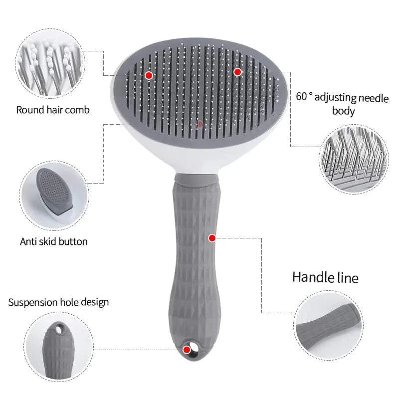 Shop All I Want SHOP ALL I WANT Stainless Steel Hair Removal Pet Comb 🐾🚿